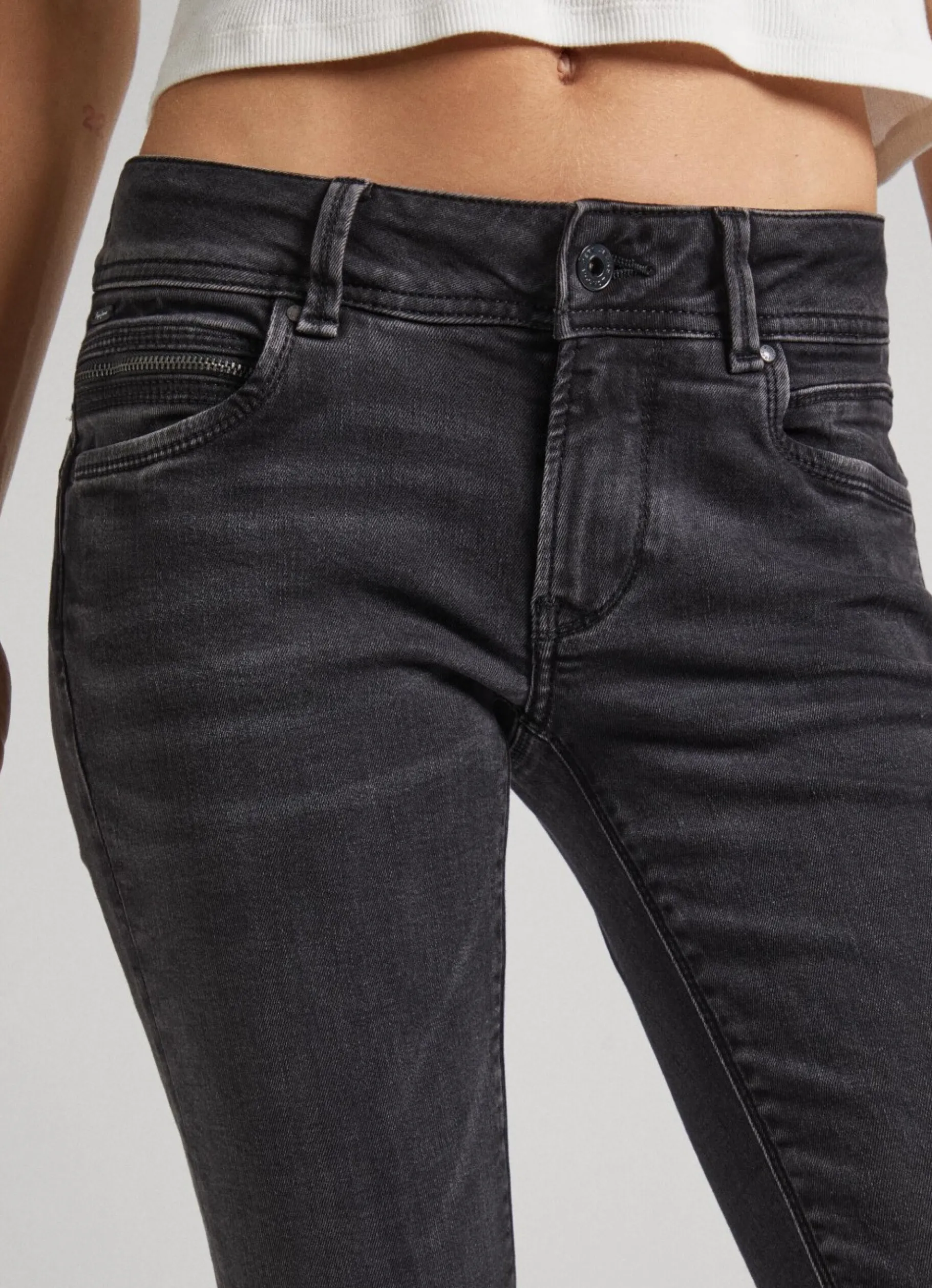 Women Pepe Jeans Brooke Regular Fit Mid-Rise Jeans