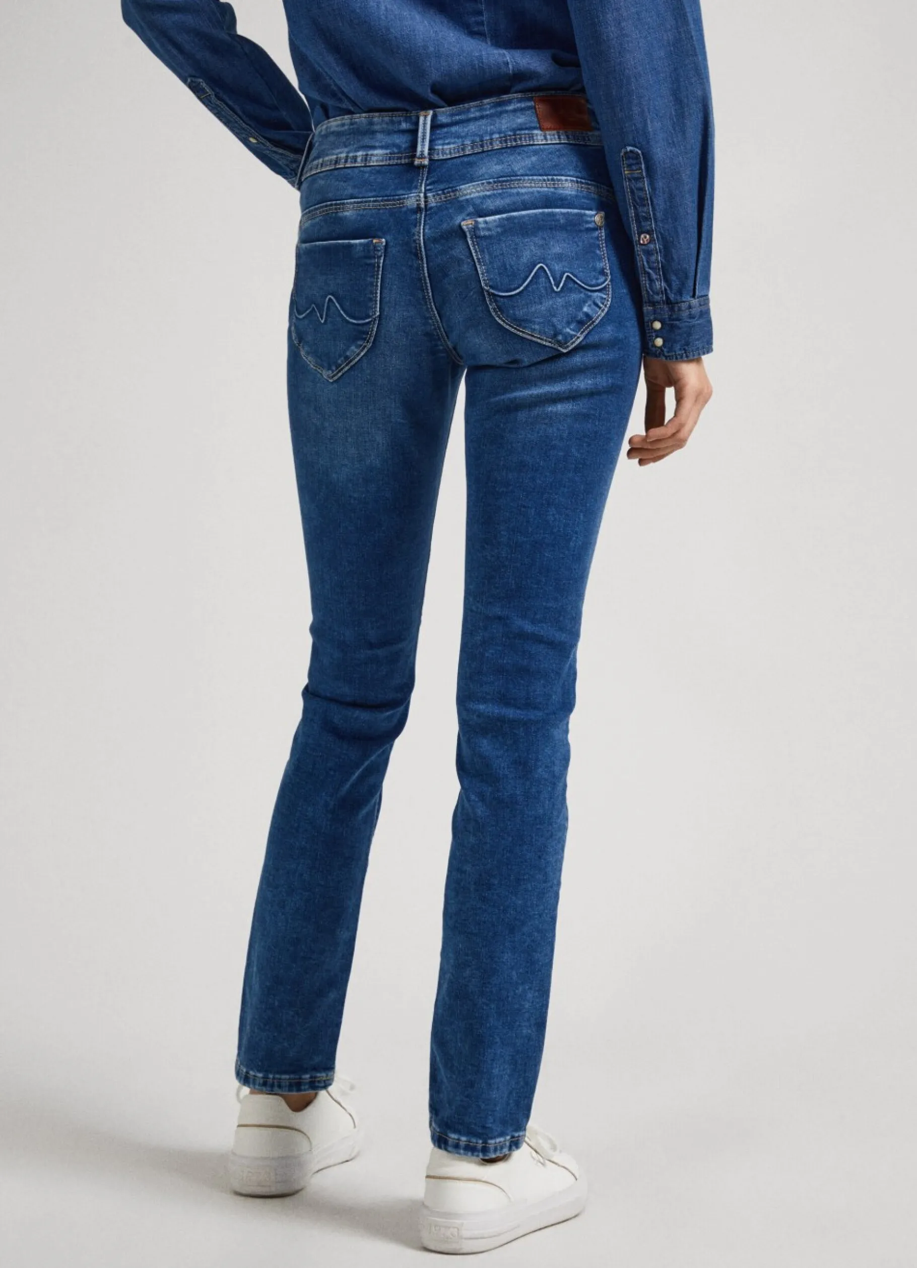 Women Pepe Jeans Brooke Regular Fit Mid-Rise Jeans