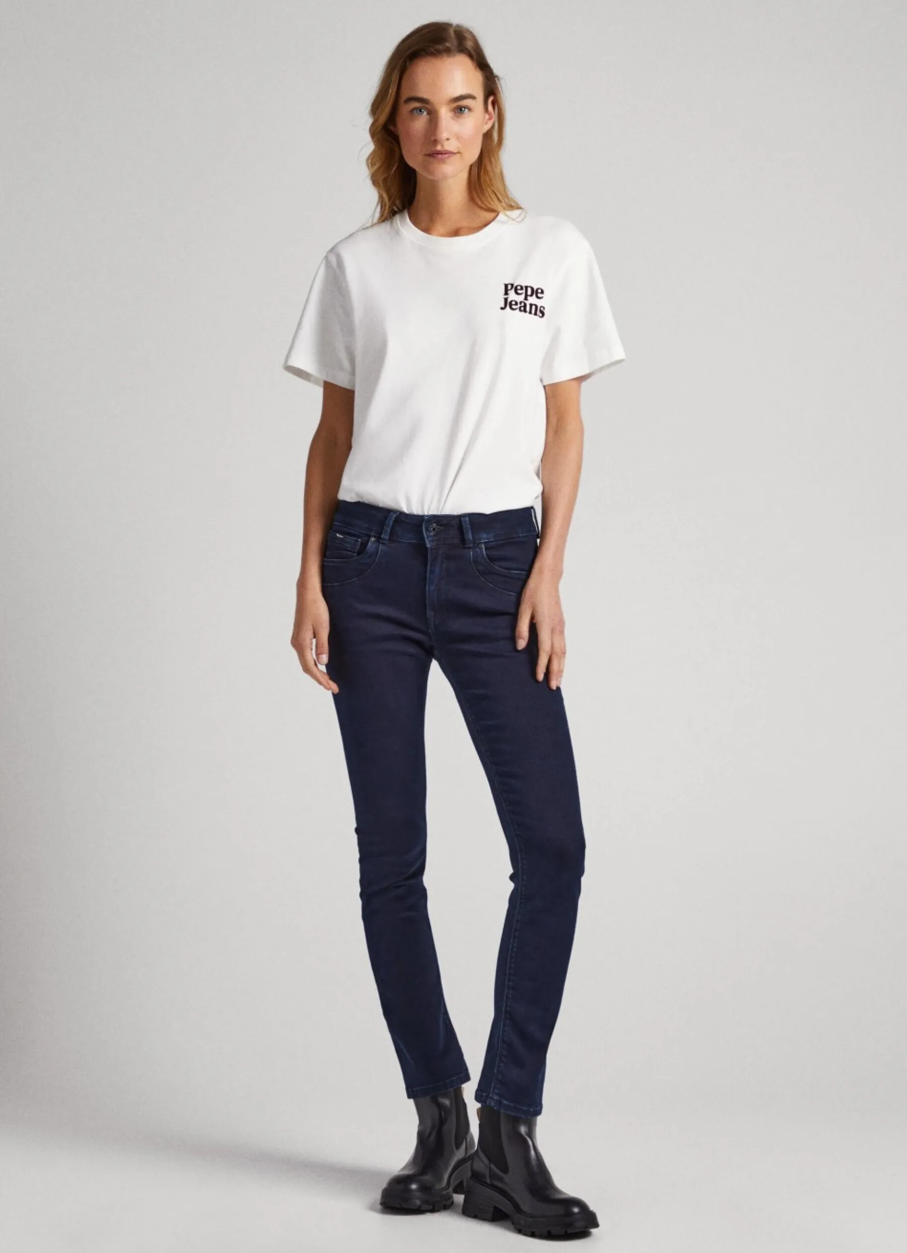 Women Pepe Jeans Brookes Regular Fit Mid-Rise Jeans