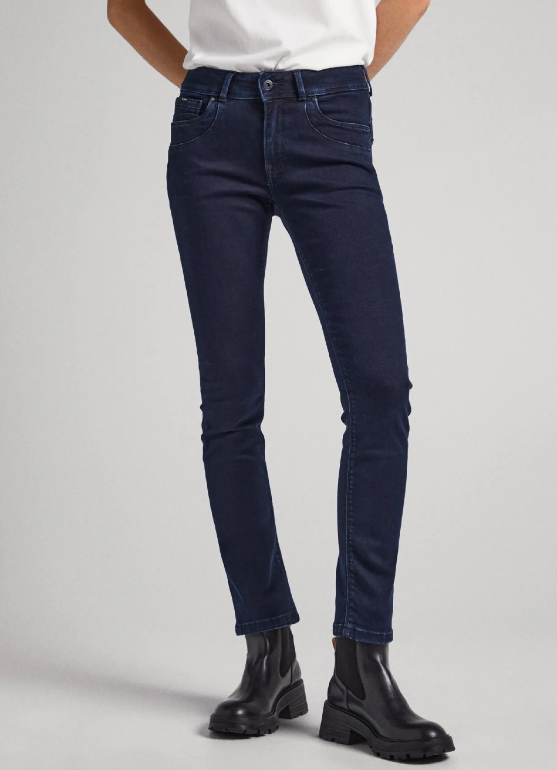 Women Pepe Jeans Brookes Regular Fit Mid-Rise Jeans
