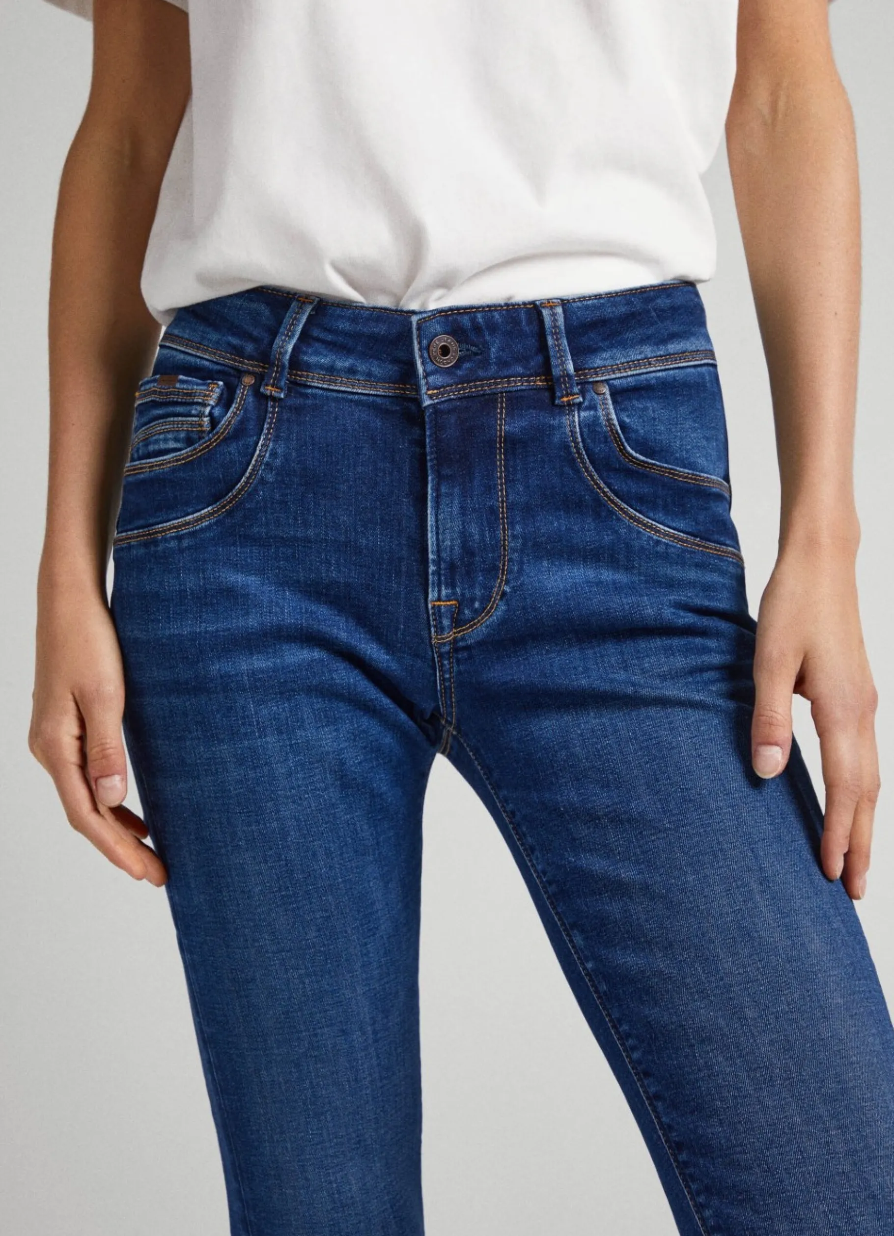 Women Pepe Jeans Brookes Regular Fit Mid-Rise Jeans