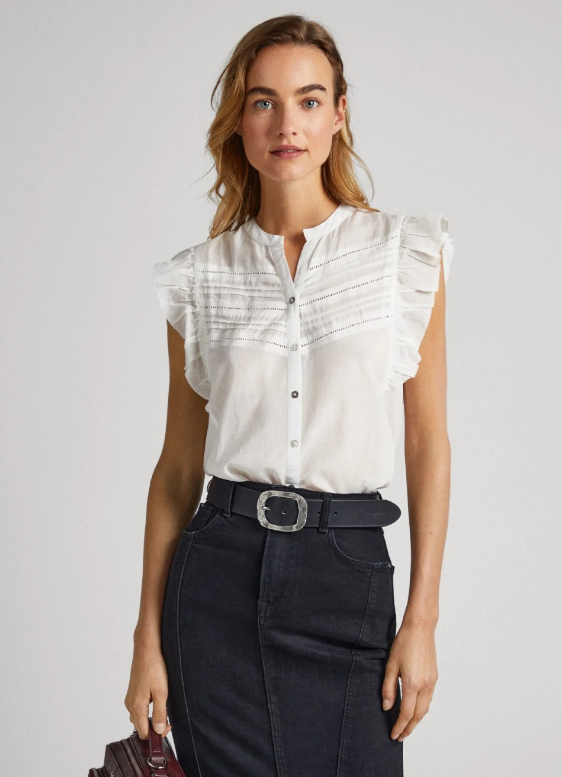 Women Pepe Jeans Butterfly Sleeve Blouse