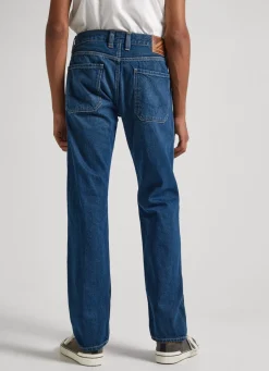 Men Pepe Jeans Byron Relaxed Fit Mid-Rise Jeans