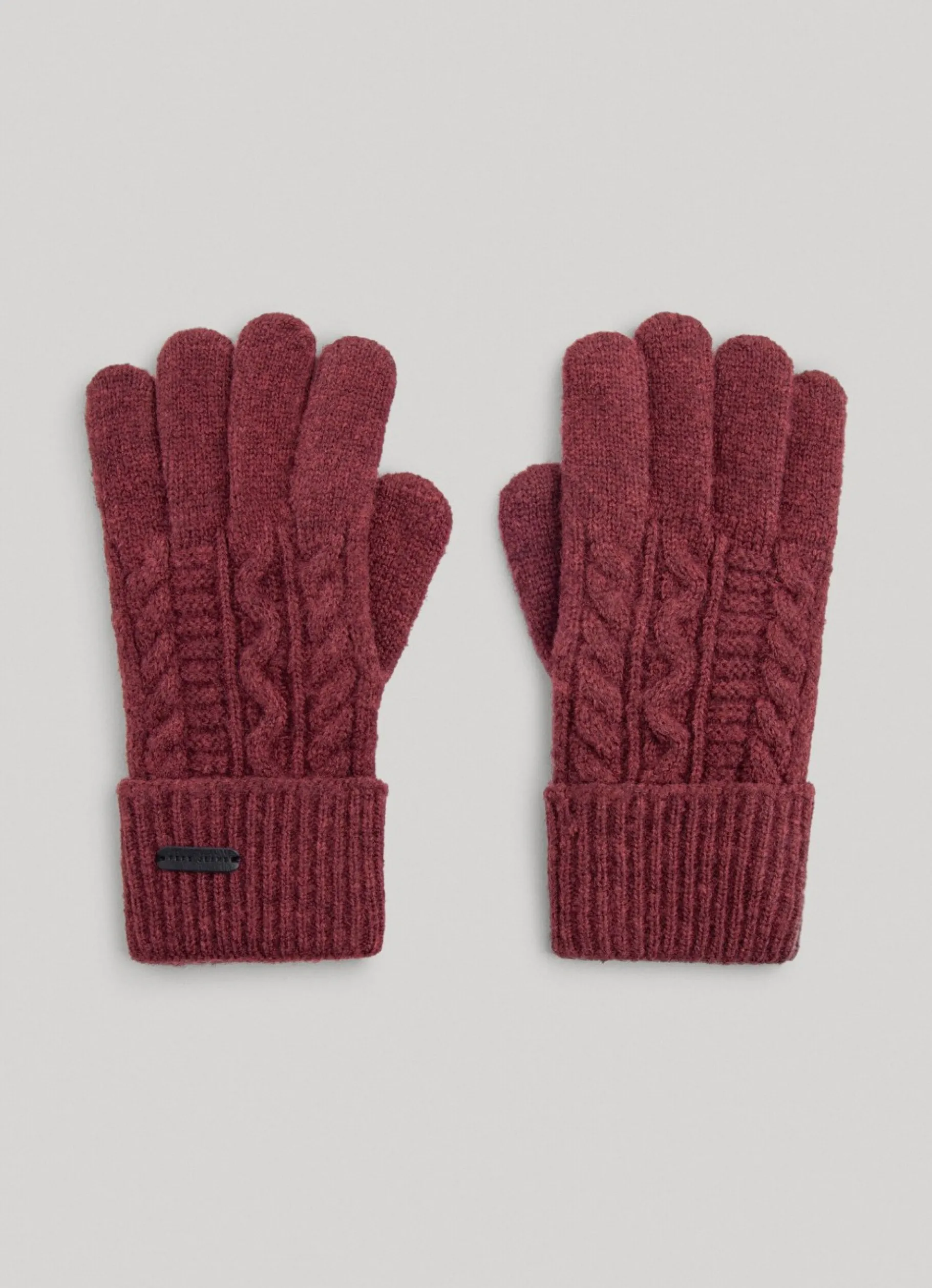 Women Pepe Jeans Cable Knit Gloves