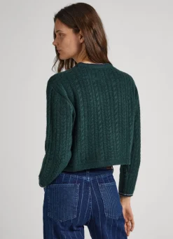 Women Pepe Jeans Cable Knit Jumper