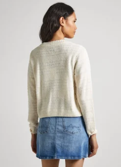 Women Pepe Jeans Cardigan With Openwork Details