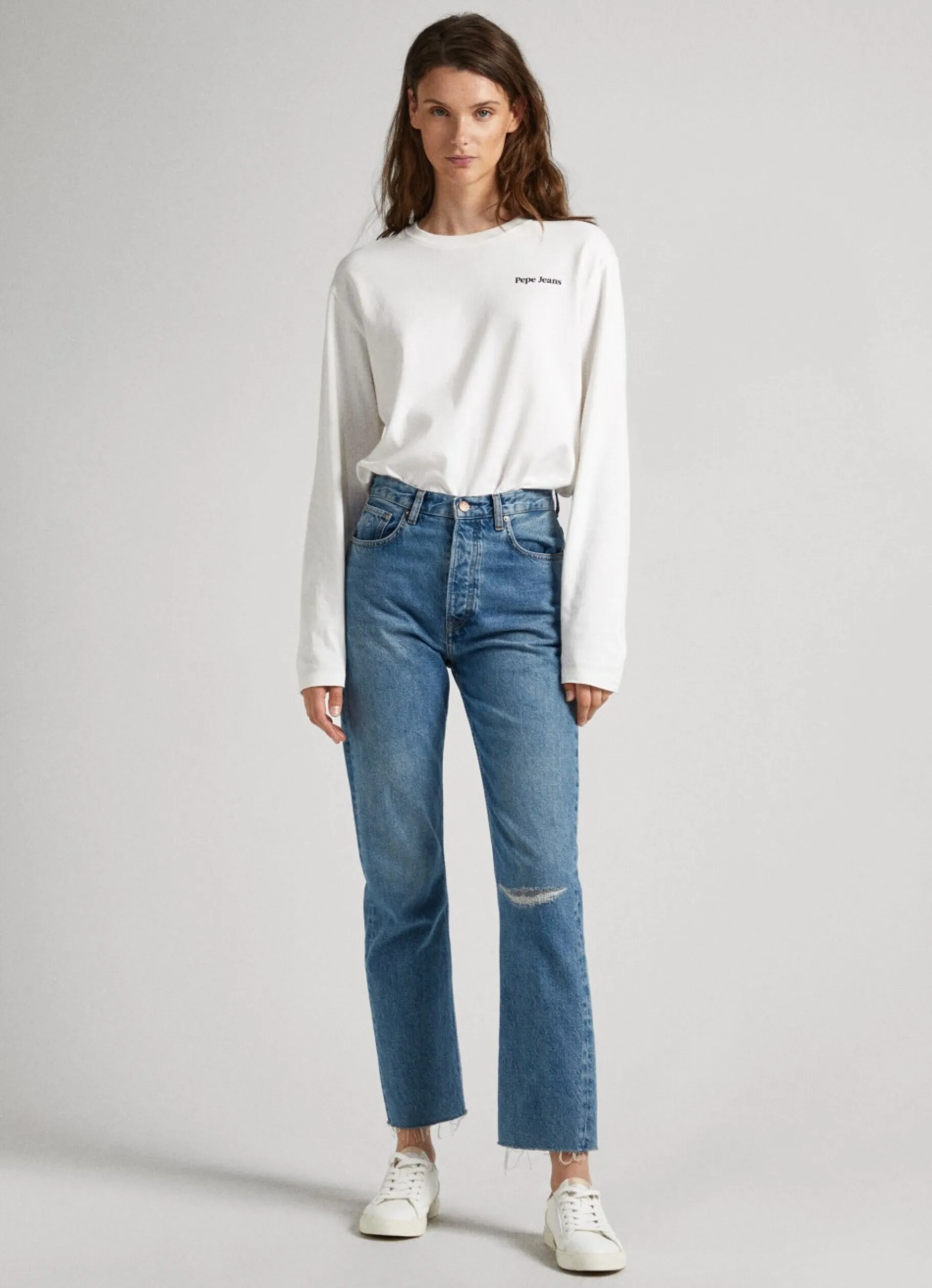 Women Pepe Jeans Celyn Straight Fit High-Rise Jeans