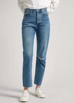 Women Pepe Jeans Celyn Straight Fit High-Rise Jeans