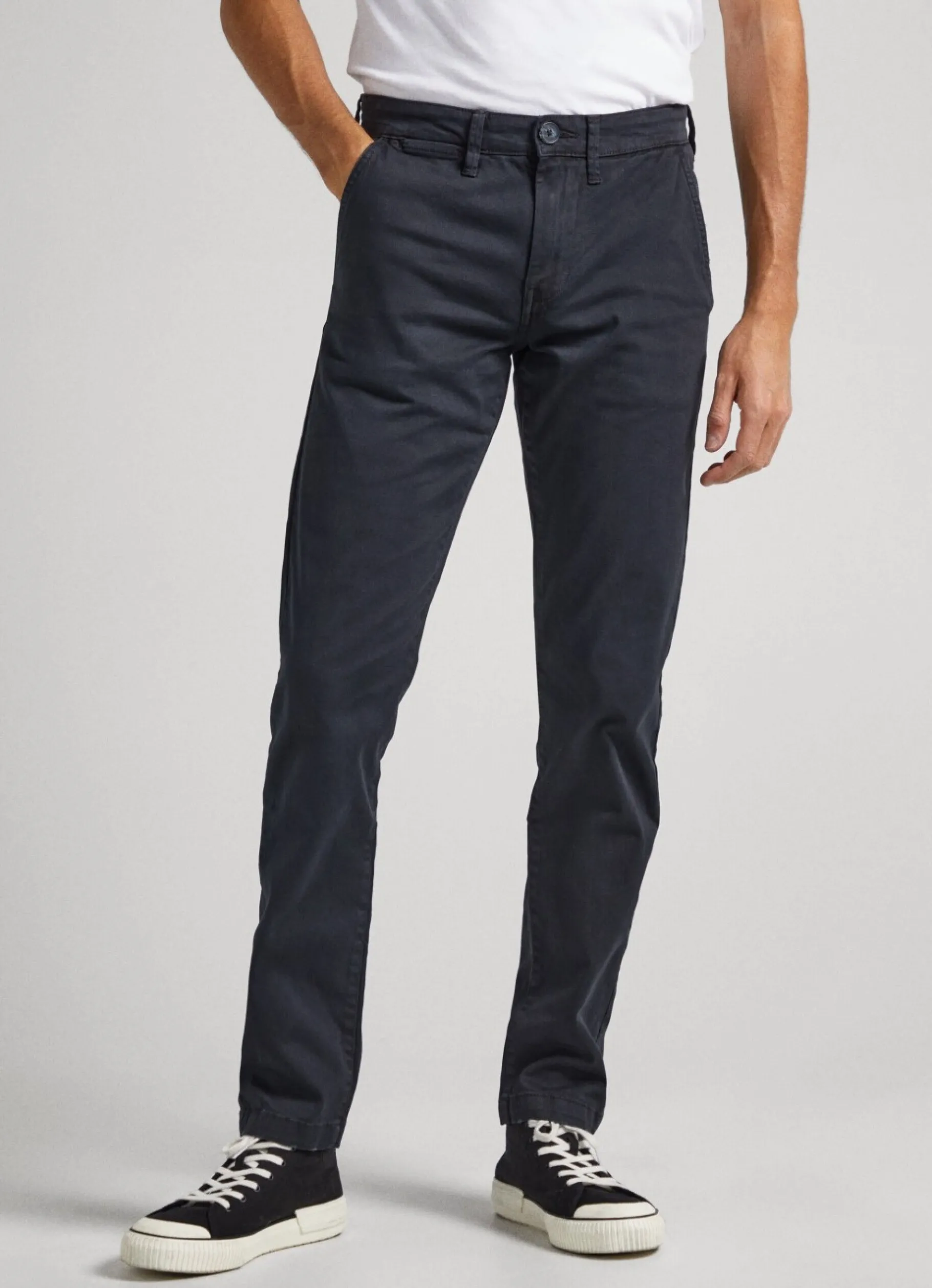 Men Pepe Jeans Charly Slim Chino Trousers