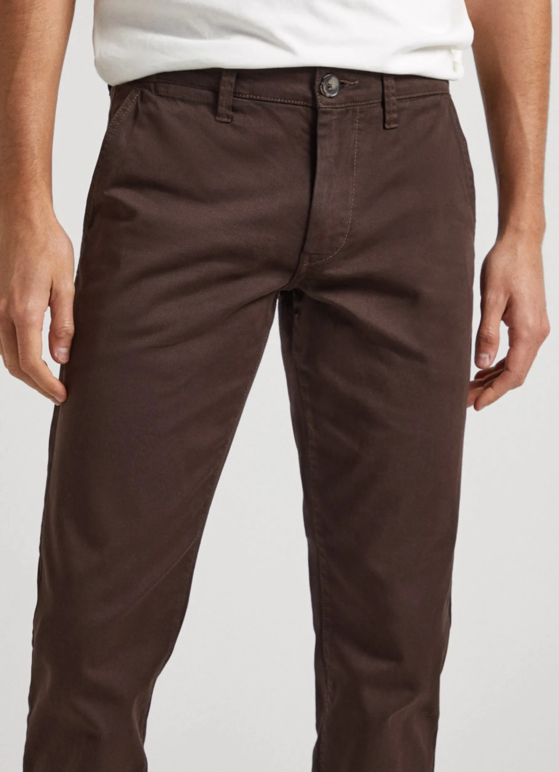 Men Pepe Jeans Charly Slim Chino Trousers