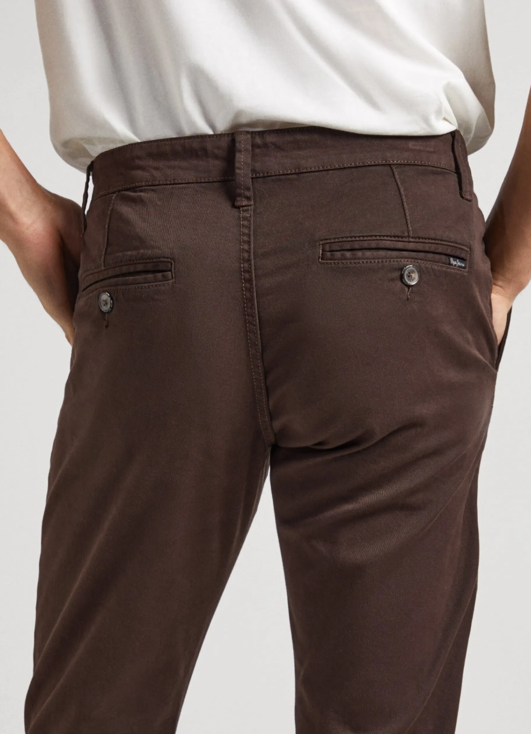 Men Pepe Jeans Charly Slim Chino Trousers