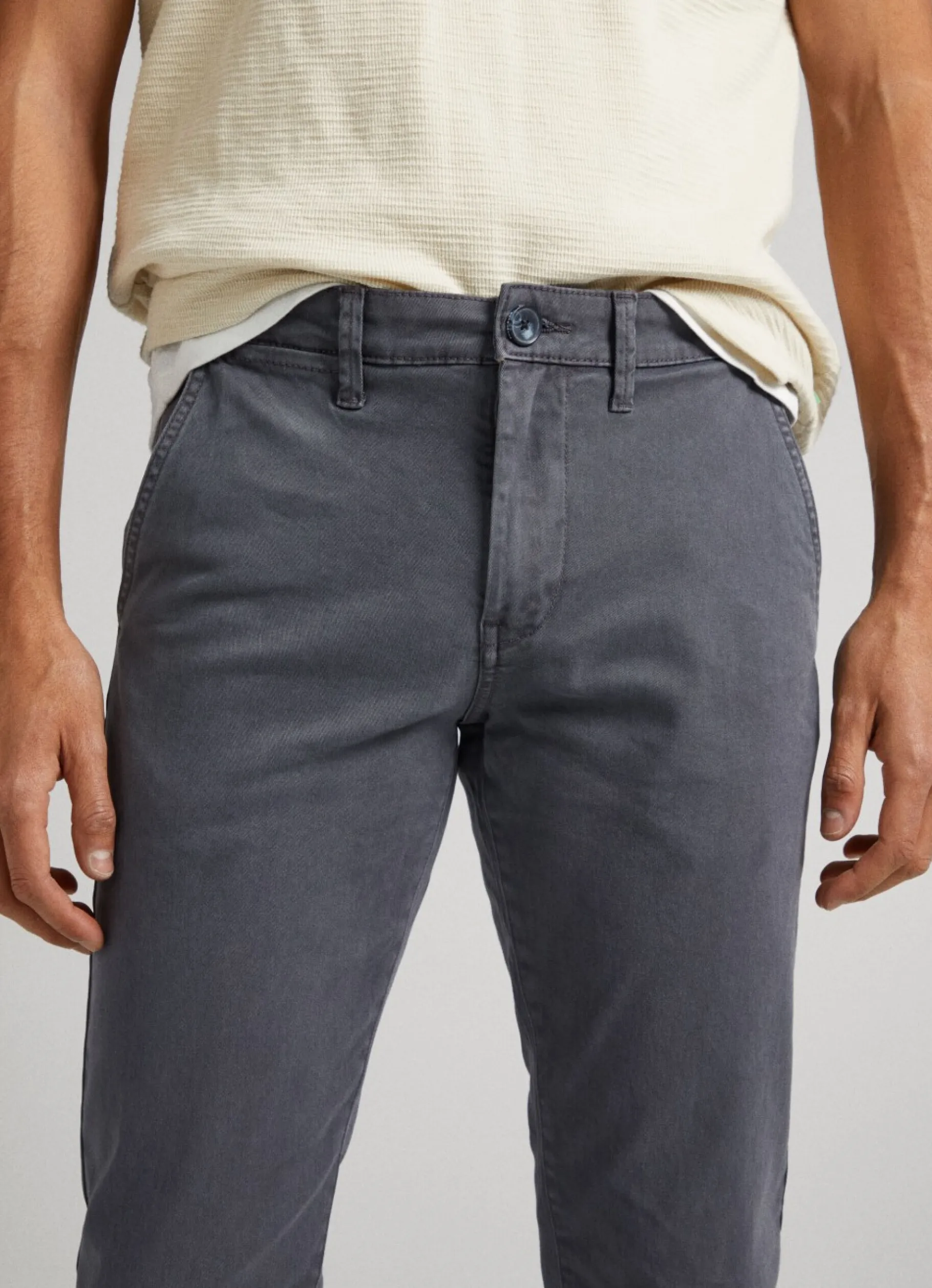 Men Pepe Jeans Charly Slim Chino Trousers