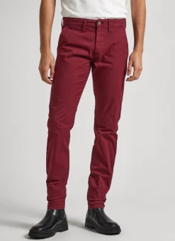 Men Pepe Jeans Charly Slim Fit Chino Trousers