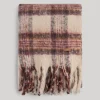 Women Pepe Jeans Check Print Plush Scarf