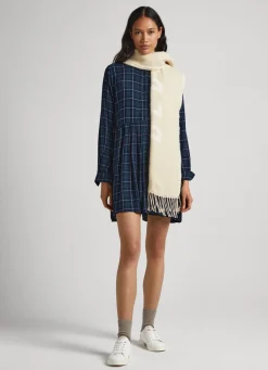 Women Pepe Jeans Checked Babydoll Dress