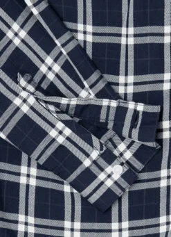 Women Pepe Jeans Checked Blouse With Neck Tie