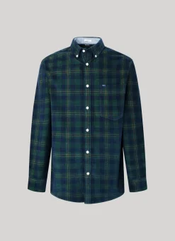 Men Pepe Jeans Checked Corduroy Shirt