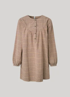 Women Pepe Jeans Checked Cotton Dress