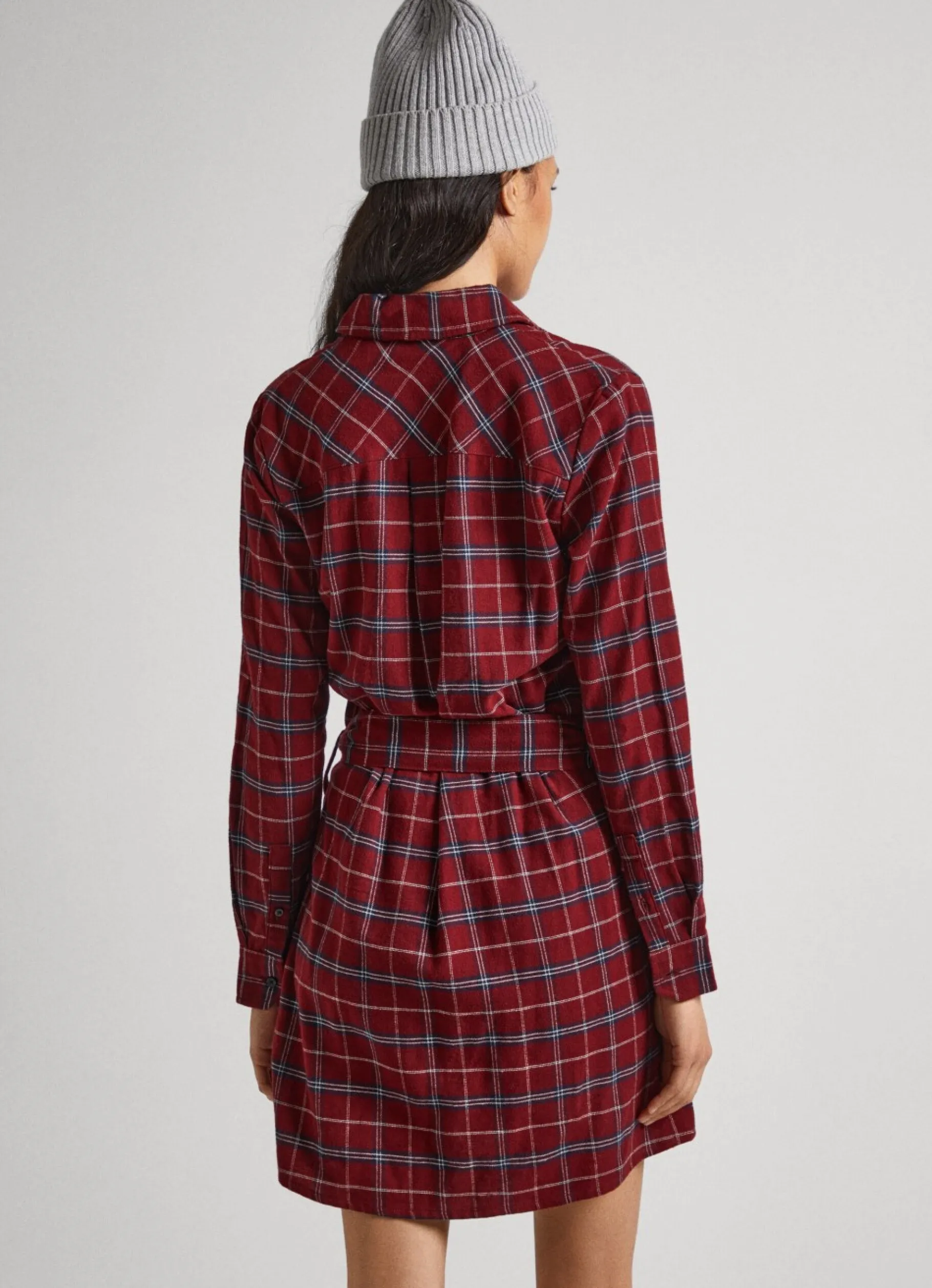 Women Pepe Jeans Checked Cotton Dress