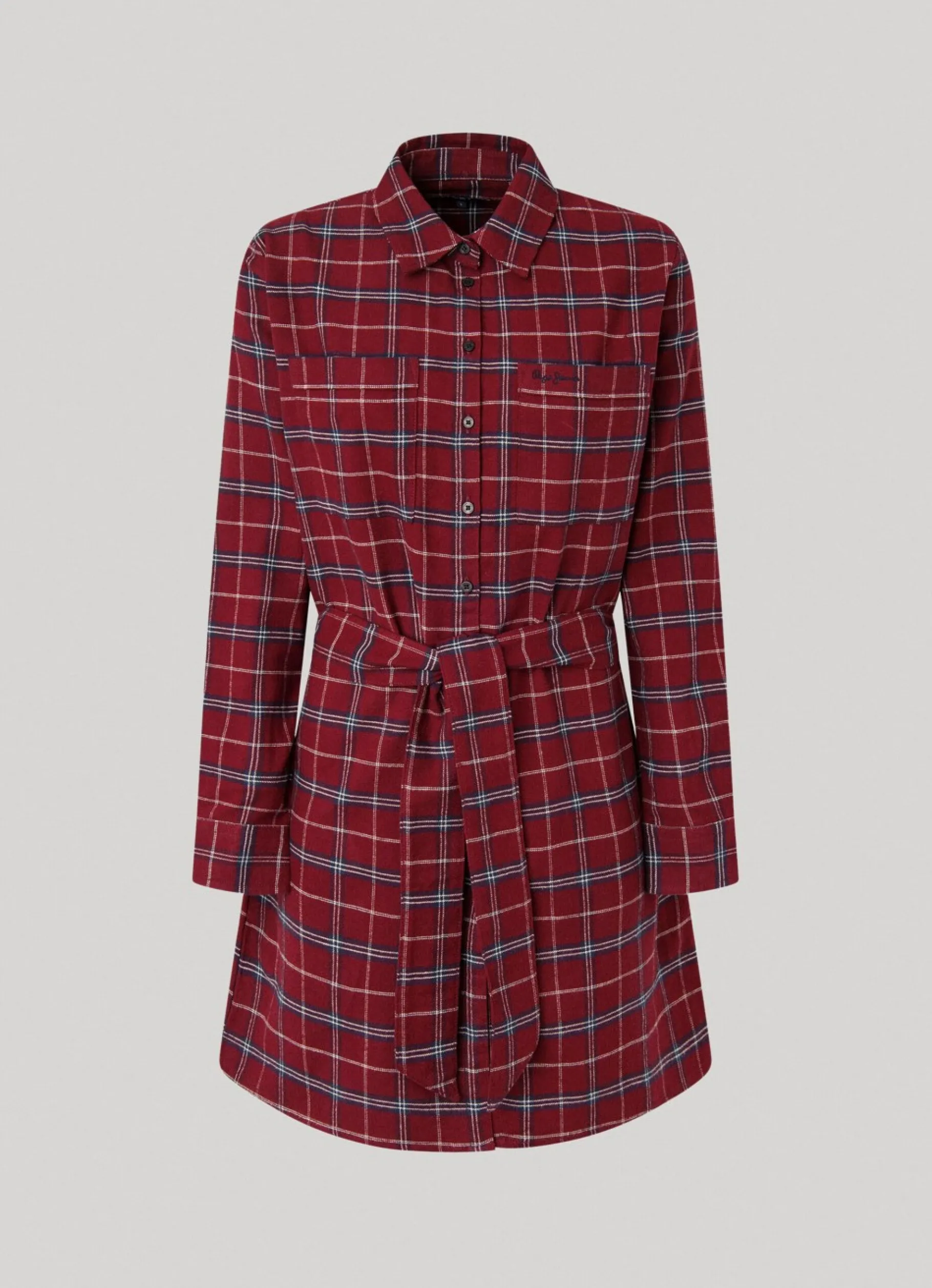Women Pepe Jeans Checked Cotton Dress