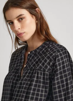 Women Pepe Jeans Checked Cotton Shirt