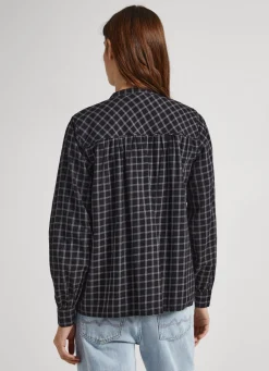 Women Pepe Jeans Checked Cotton Shirt