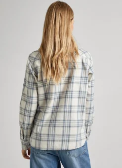 Women Pepe Jeans Checked Cotton Shirt