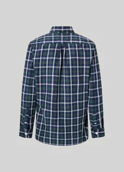 Men Pepe Jeans Checked Cotton Twill Shirt