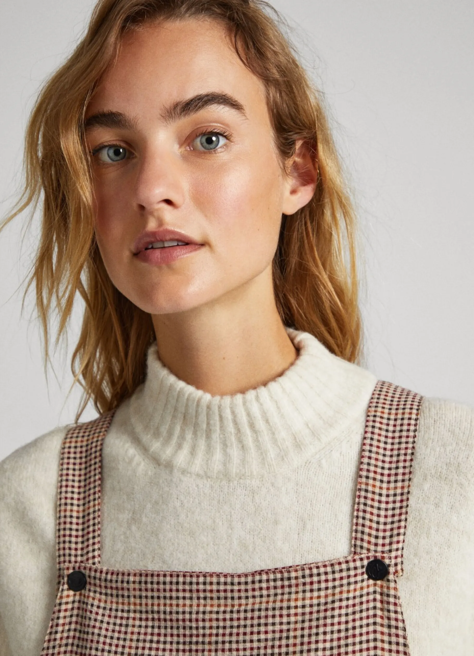 Women Pepe Jeans Checked Dungarees