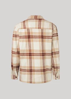 Men Pepe Jeans Checked Flannel Overshirt