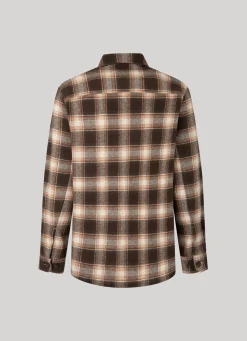 Men Pepe Jeans Checked Flannel Overshirt