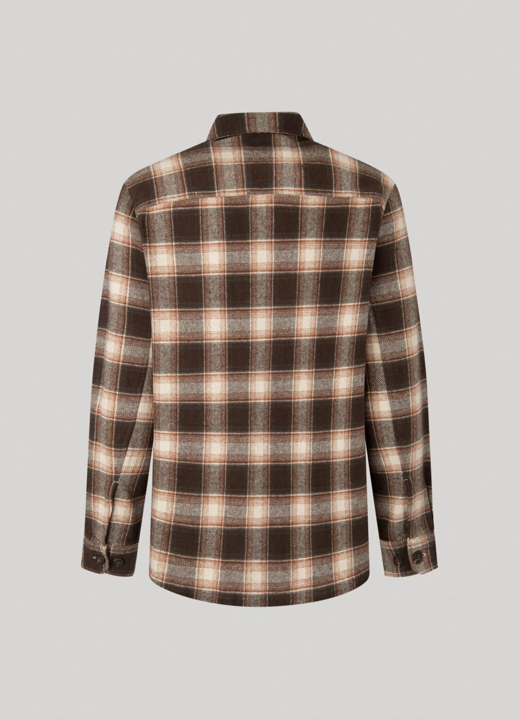 Men Pepe Jeans Checked Flannel Overshirt