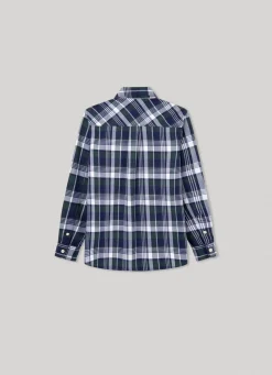 Boy Pepe Jeans Checked Flannel Shirt