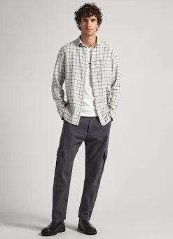 Men Pepe Jeans Checked Melange Shirt