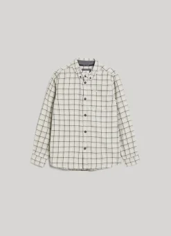 Boy Pepe Jeans Checked Melange Shirt