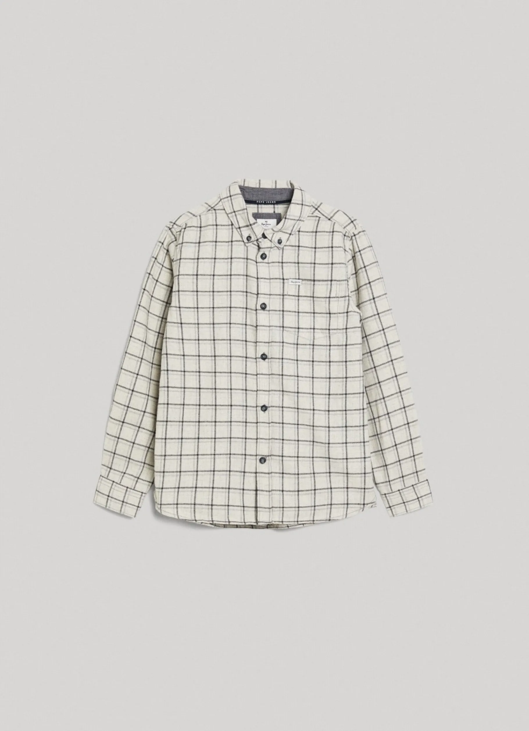 Boy Pepe Jeans Checked Melange Shirt