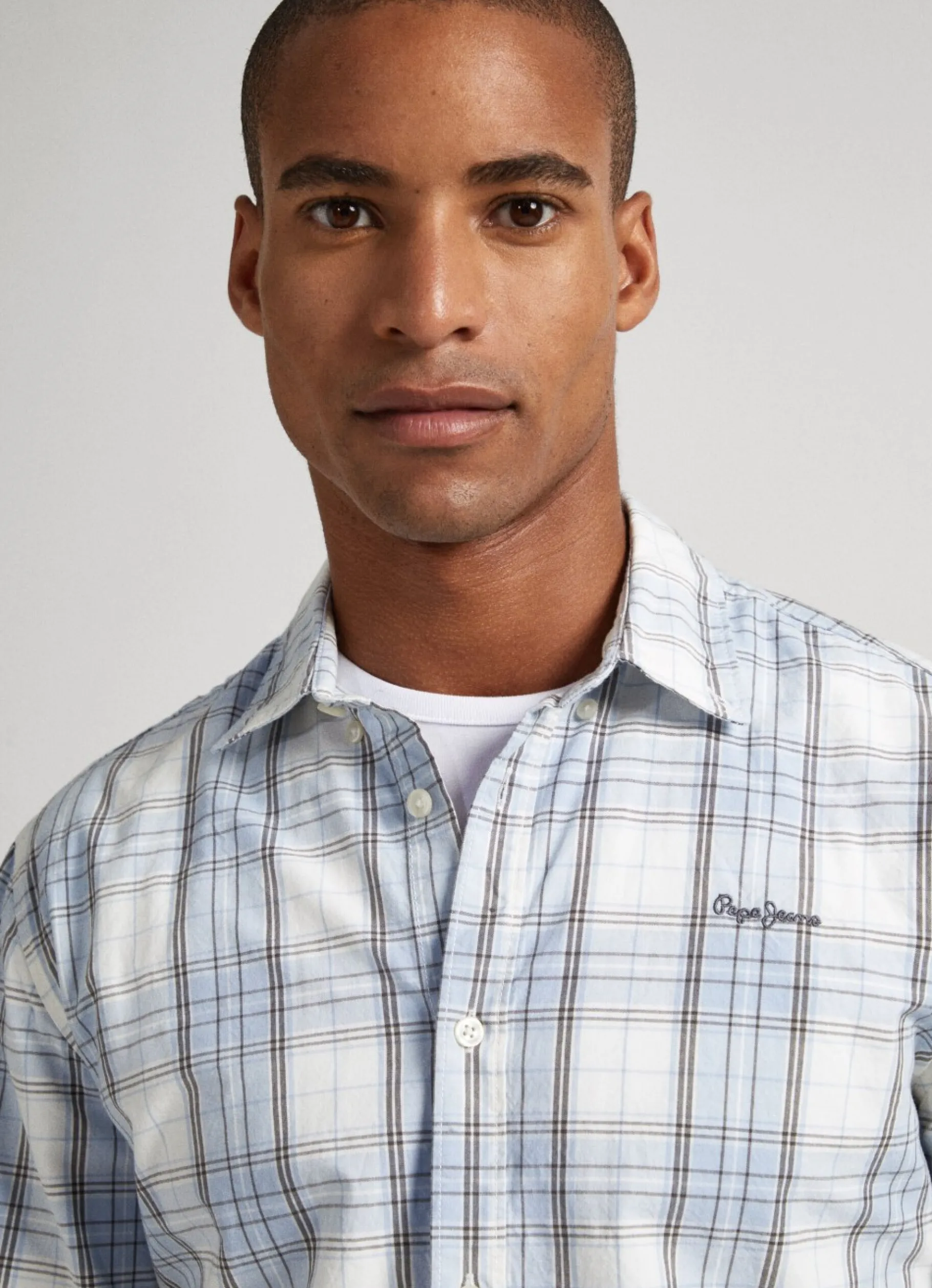 Men Pepe Jeans Checked Oxford Shirt