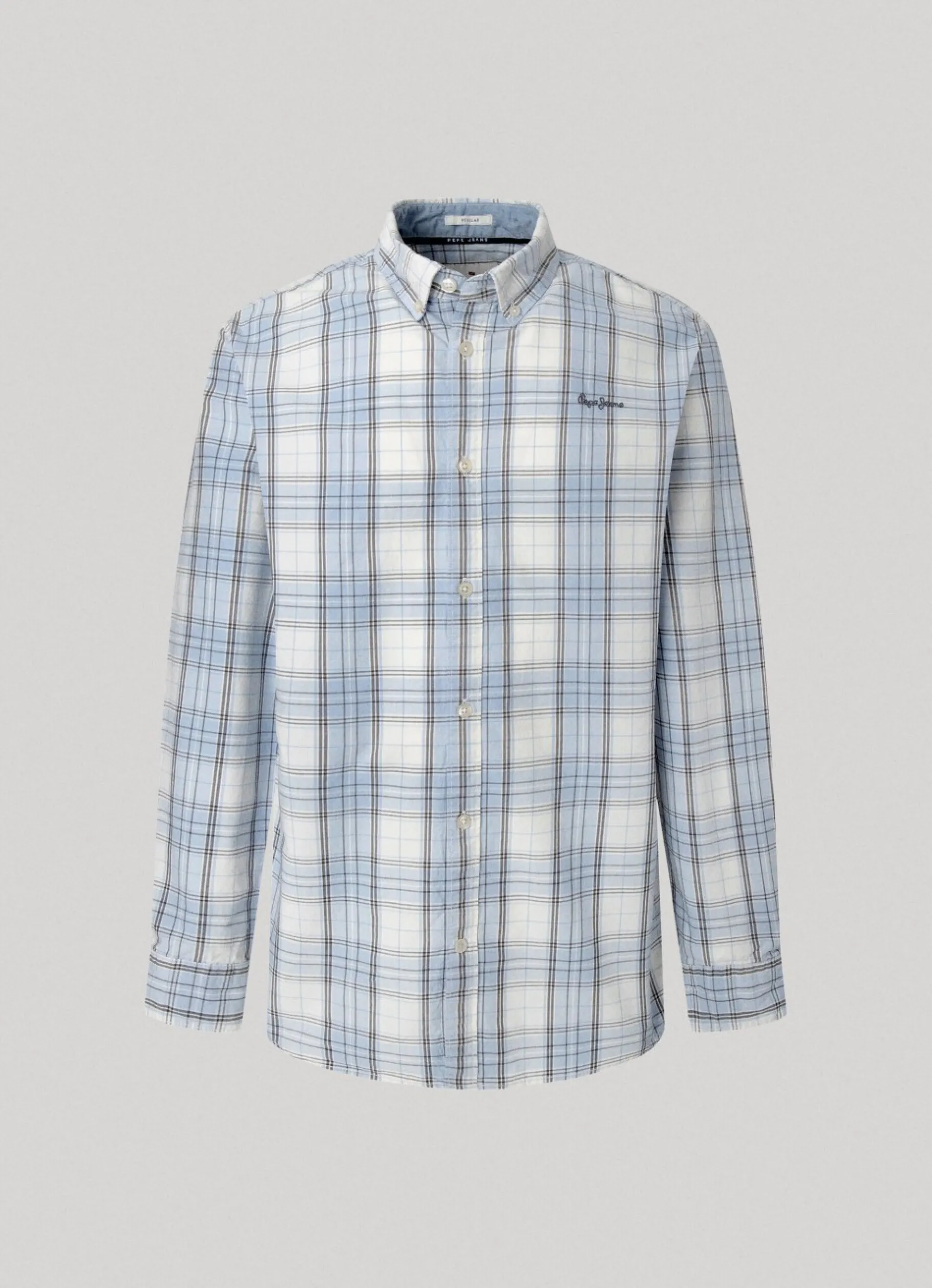 Men Pepe Jeans Checked Oxford Shirt