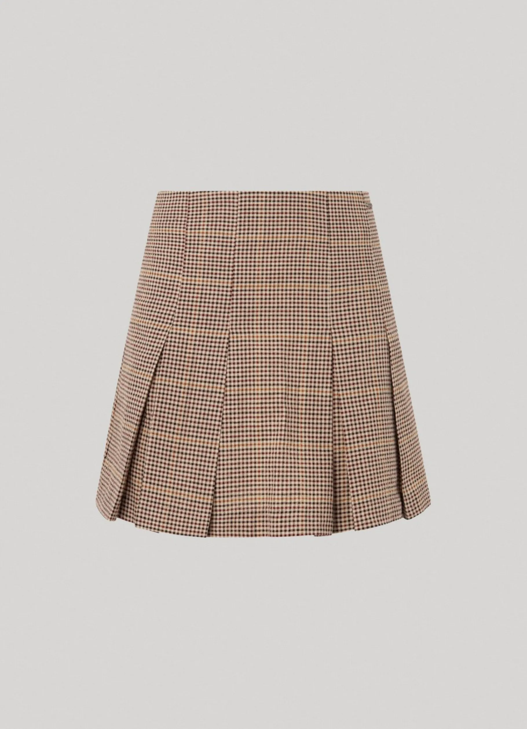 Women Pepe Jeans Checked Pleated Skirt