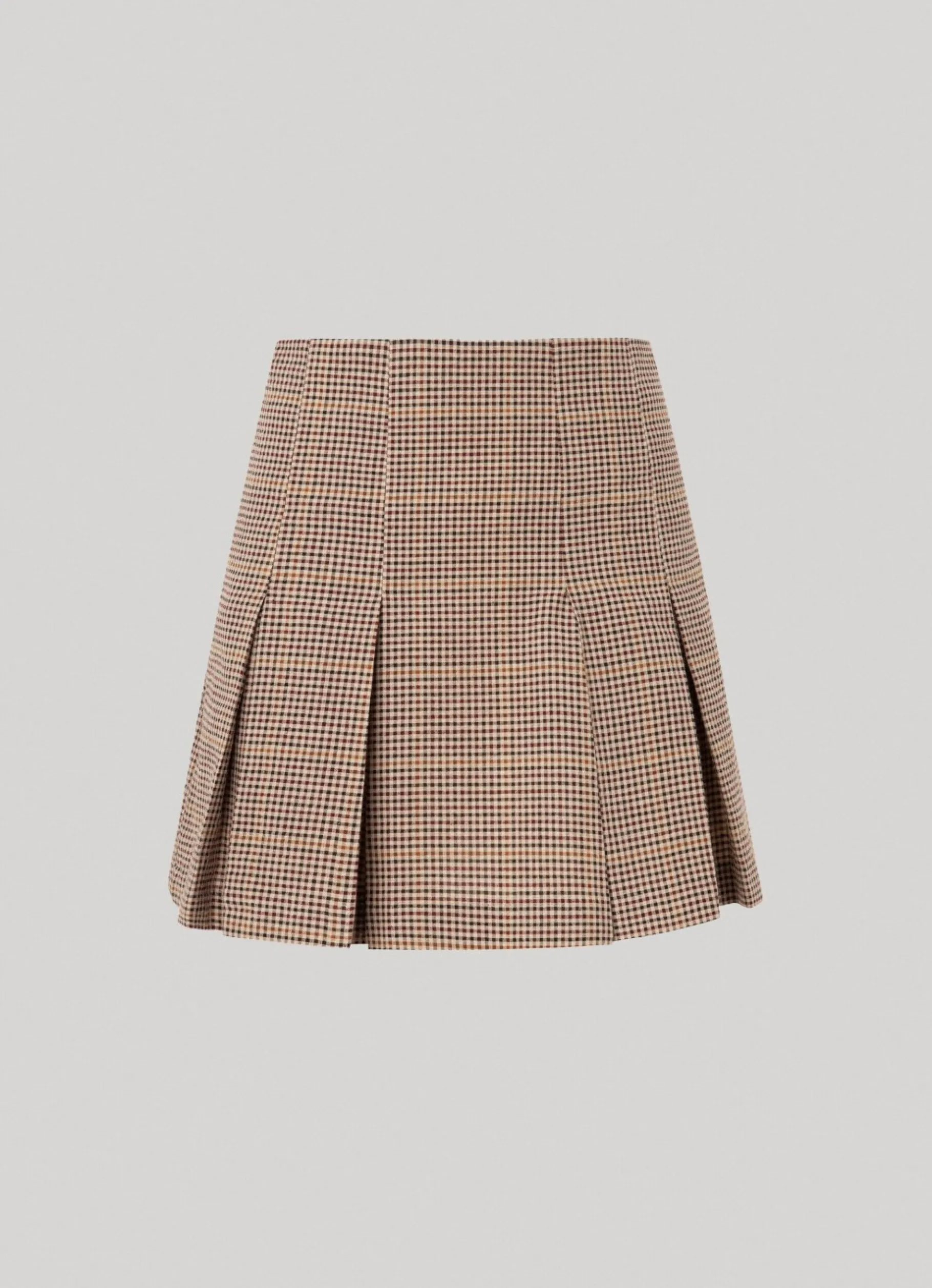 Women Pepe Jeans Checked Pleated Skirt