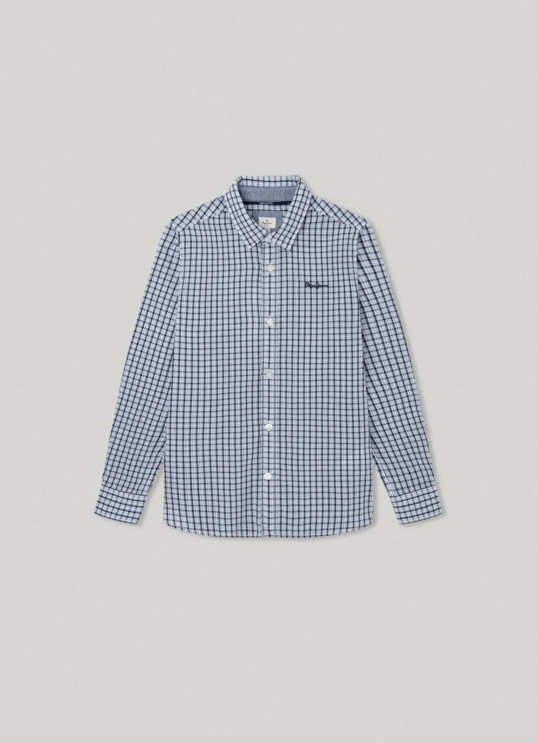 Boy Pepe Jeans Checked Poplin Shirt