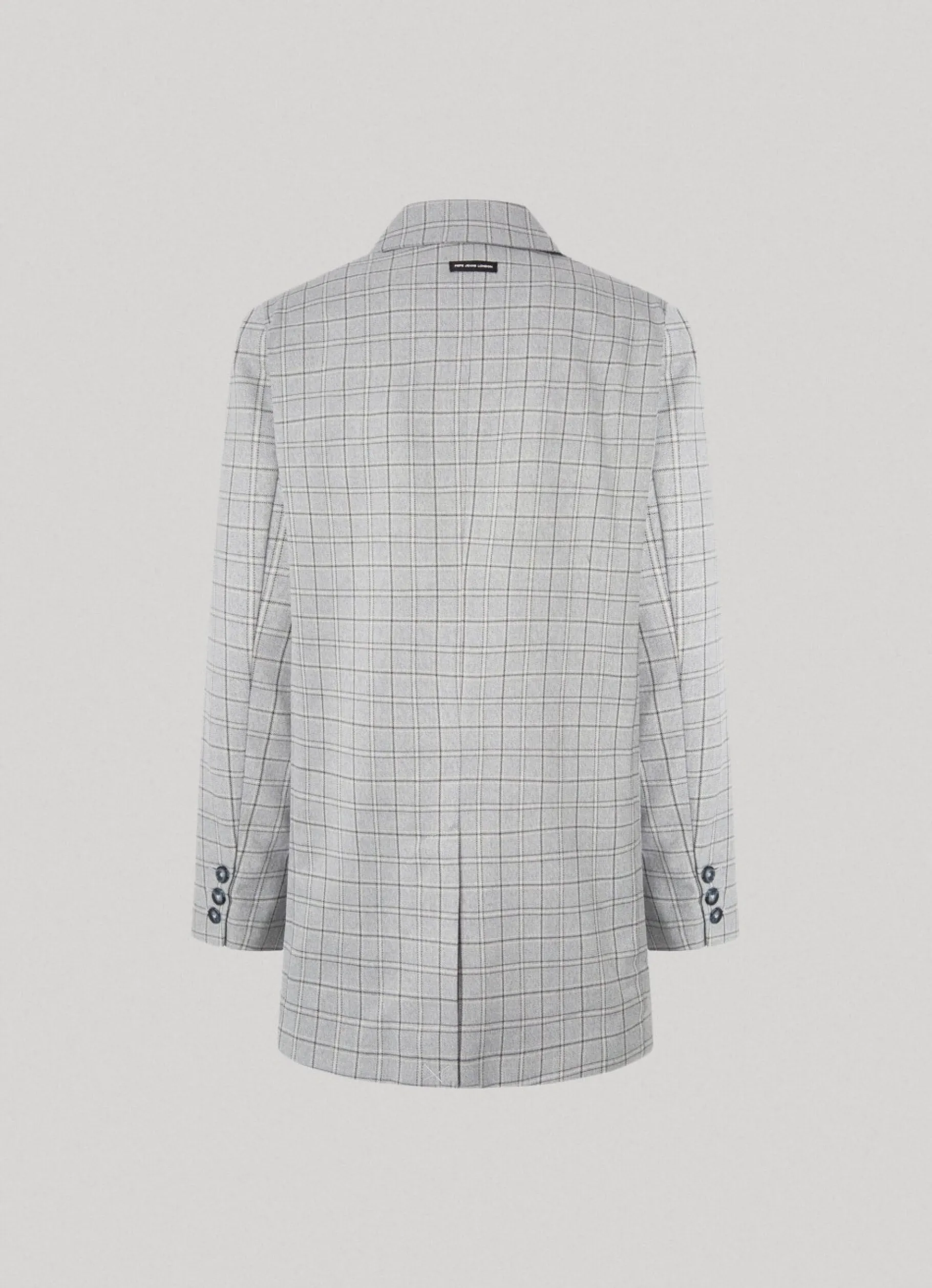 Women Pepe Jeans Checked Twill Blazer