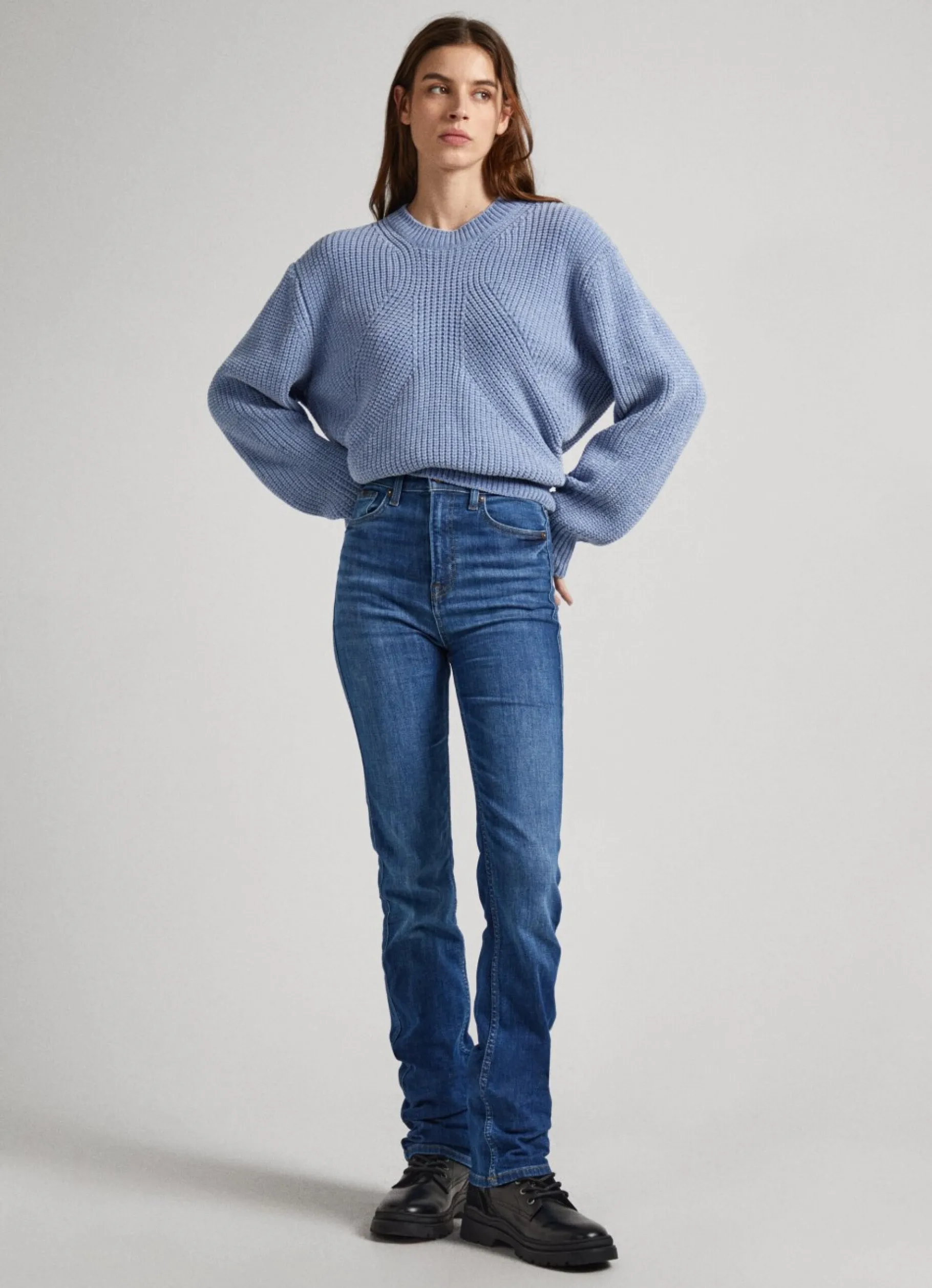 Women Pepe Jeans Chenille Crew Neck Knit