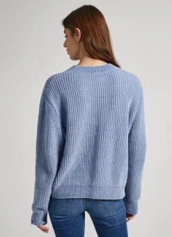 Women Pepe Jeans Chenille Crew Neck Knit