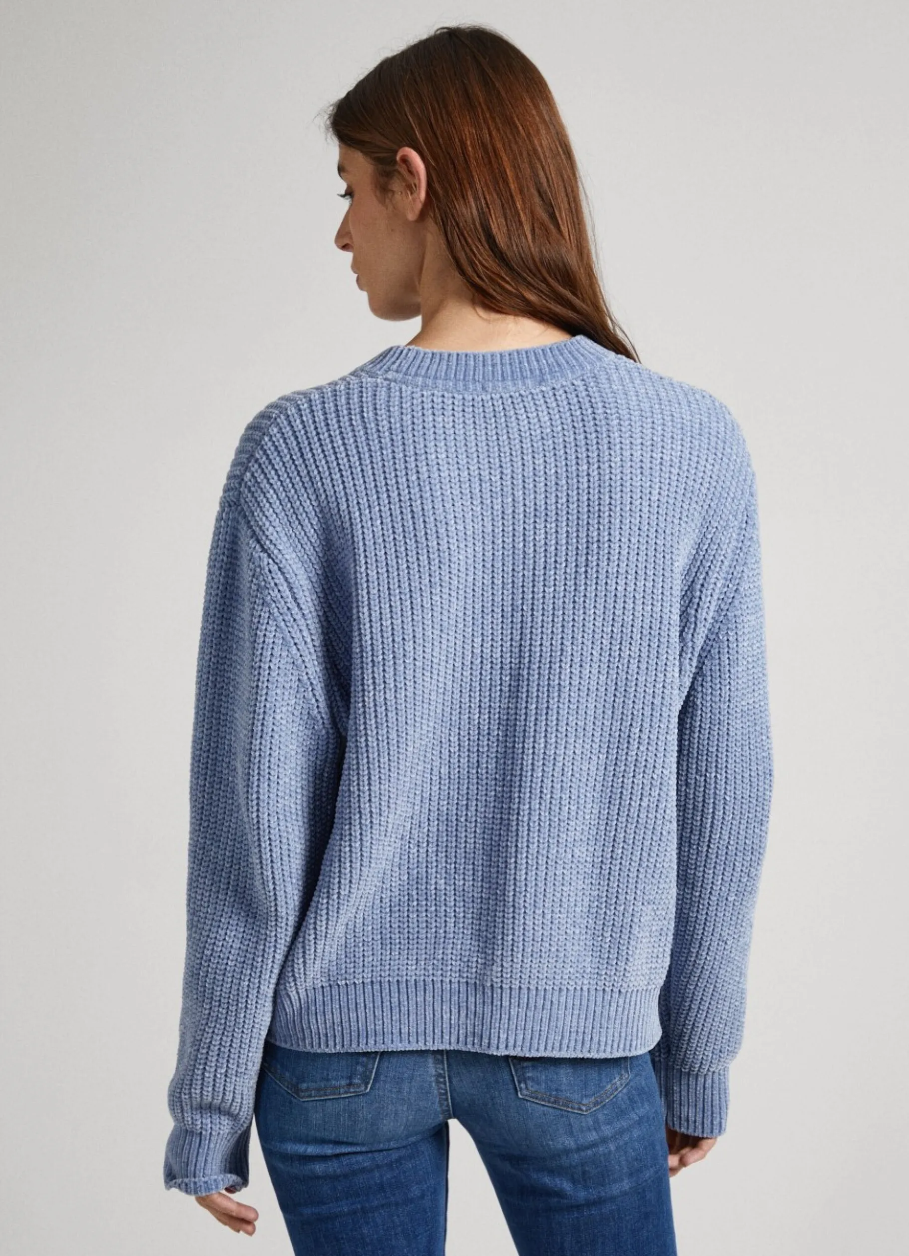 Women Pepe Jeans Chenille Crew Neck Knit