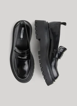 Women Pepe Jeans Chunky Loafers With Notched Sole