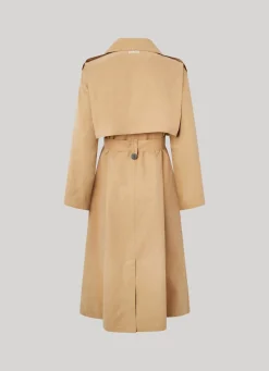 Women Pepe Jeans Classic Relaxed Fit Trench Coat