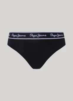 Women Pepe Jeans Classic Thong With Printed Logo
