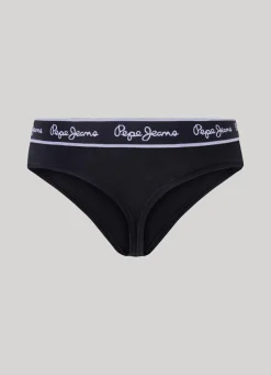 Women Pepe Jeans Classic Thong With Printed Logo