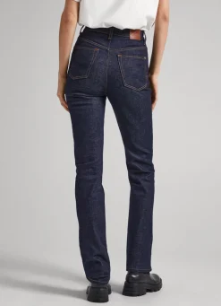 Women Pepe Jeans Cleo Straight Fit High-Rise Jeans